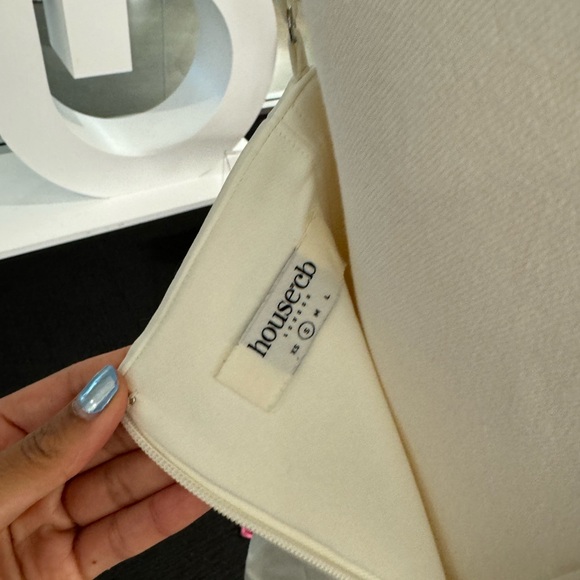 House of CB White Strapless Bodycon Midi Dress - Picture 5 of 5